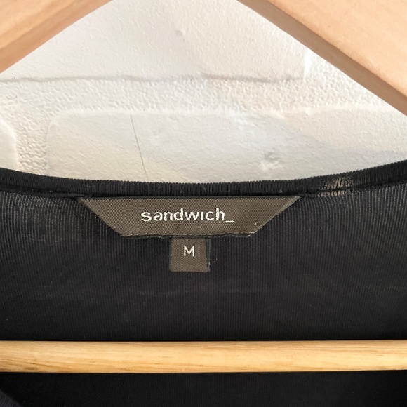 Anthropologie x Sandwich_ Draped dress Cowl neckline Abstract print tie dye sz M - Picture 4 of 12